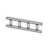 Kép 1/7 - TÖMÖRFA VENEZIA Polckorlát 2000x72x26mm ÖREGCSERESZNYE