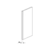 Kép 1/5 - TÖMÖRFA POSITANO Végzáró panel 960x335x28mm ANTIKOLT KRÉM