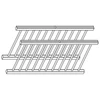 Kép 1/7 - TÖMÖRFA TORINO Tányértartó 867x335mm (pár) SÖTÉT DIÓ