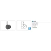 Kép 2/2 - BELTÉRI BÚTORGÖRGŐ 9610 HÜVELYES 50mm  40kg FEKETE