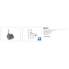 Kép 2/2 - BELTÉRI BÚTORGÖRGŐ 9609 FÉKEZŐS HÜVELYES 50mm  40kg FEKETE