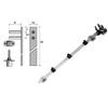 Kép 1/2 - SR BÚTORZÁR SR04 KÖZPONTI FIÓKZÁR 506 mm NIKKEL