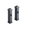 Kép 1/2 - PC01 KOSÁR FELFOGATÓ VASALAT BELSŐ FÉMRÁCS 125×25×25 mm ANTRACIT