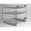 Kép 1/2 - 24273.600 FENÉKLAPRA SZERELHETŐ 3 RÉSZES KIHÚZHATÓ POLC BELSŐ FÉMRÁCS 545x510x475mm KRÓM