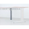 Kép 1/2 - IRODAI ASZTALLÁB SINGAPORE 695mm RAL9006 ALUMÍNIUM