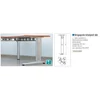 Kép 2/2 - IRODAI ASZTALLÁB SINGAPORE 695mm RAL9006 ALUMÍNIUM