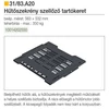 Kép 2/2 - HŰTŐSZEKRÉNY TARTÓKERET 31\83.A20 532x563mm FEKETE