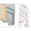 Kép 3/5 - BELTÉRI TOLÓAJTÓ 1800-1150 REJTETT 1150mm, 80kg