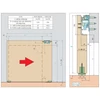 Kép 5/5 - BELTÉRI TOLÓAJTÓ 1800-1150 REJTETT 1150mm, 80kg