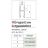 Kép 2/2 - TOLÓAJTÓ ÜVEGHEZ 04 6303 002 012 ÜVEGAJTÓ SÍN 3000mm ALUMÍNIUM