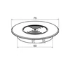 Kép 2/2 - VILÁGÍTÁSTECHNIKAI KIEGÉSZÍTŐ SM-702 BEÉPÍTHETŐ VEZETÉK NÉLKÜLI TÖLTŐ 10W 12V DC D=76MM FEKETE