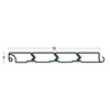 Kép 1/2 - REDŐNY RENDSZER 3663 PROFIL 70x8mm   2,6m EZÜST