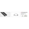 Kép 2/2 - REDŐNY RENDSZER 1122 FOGANTYÚPROFIL 25x8mm 2,6m METÁL
