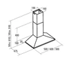 Kép 2/2 - V-500 WH/L fehér fali páraelszívó