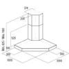 Kép 2/2 - ANGOLO BOX 1000 X/C inox sarok páraelszívó