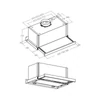 Kép 2/2 - NorBreeze EXTENDER PLUS 90 inox teleszkópos páraelszívó