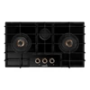 Kép 1/2 - NODOR NorCook GH-7830 GBK fekete üveg gázfőzőlap 78 cm