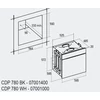 Kép 2/2 - CATA CDP-780 AS BK fekete üveg 8 funkciós sütő 60 cm