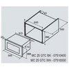 Kép 2/2 - CATA MC-25 GTC BK Can Roca fekete üveg mikrohullámú sütő 1000 W 60 cm