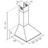 Kép 2/2 - CMNQ50 inox kürtős páraelszívó