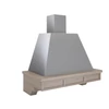 Kép 1/2 - BRIDGE 90 T600 kőrisfa szegély inox fali páraelszívó