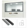 Kép 2/4 - ALUMÍNIUM KERETPROFIL FA01 19,5x21x4100 mm INOX