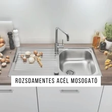 Rozsdamentes acél mosogató