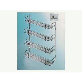 FÜRDŐSZOBAI TÁROLÓ PAA04 NÉGYRÉSZES POLC 325×400×100 mm KRÓM