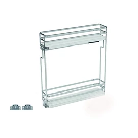 BELSŐ FÉMRÁCS ELQ152SX BALOS OLDALLAPRA SZERELHETŐ 107×531×475mm KRÓM-FEHÉR