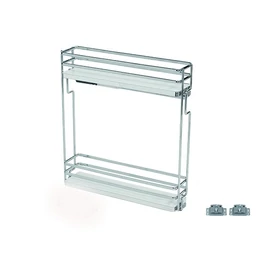 BELSŐ FÉMRÁCS ELQGM202SX BALOS OLDALLAPRA SZERELHETŐ 157×531×475mm KRÓM-FEHÉR