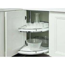 KCM760TF FÉLKÖR KOSÁR GARNITÚRA BELSŐ FÉMRÁCS 768×645/720×473mm KRÓM-FEHÉR
