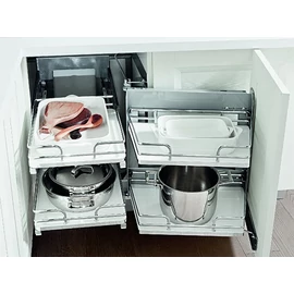 SMACE45DX JOBBOS SAROKSZEKRÉNYBE SZERELHETŐ BELSŐ FÉMRÁCS 845x568x489mm KRÓM-FEHÉR