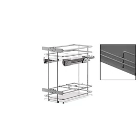 EGTGM45B20 OLDALLAPRA SZERELHETŐ BELSŐ FÉMRÁCS  414×506×494mm ANTRACIT