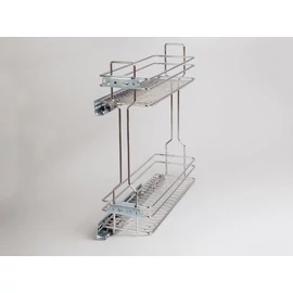 2104SY/20-50 OLDALLAPRA SZERELHETŐ BELSŐ FÉMRÁCS CSILLAPÍTOTT KIHÚZHATÓ POLC 156x535x510mm KRÓM