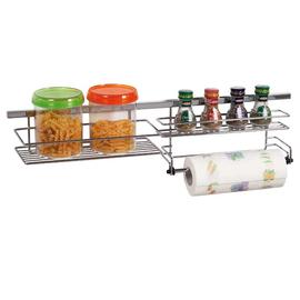 COMPACT FŰSZERTARTÓ ÉS PAPÍRTÖRLŐ TARTÓ 1 TÁLCÁS ALACSONY 705×150×200 mm KÜLSŐ FÉMRÁCS