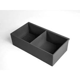 "PRATIKA" 2 RÉSZES TÁROLÓ 270x75x147MM FEKETE