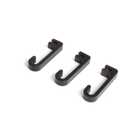 "HORIZON" 3 DB AKASZTÓ 10x68x20MM FEKETE