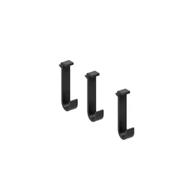 "HORIZON BIG" 3 DB AKASZTÓ 20x100x30MM FEKETE