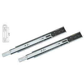 Ezüst Fiókcsúszó  HB45 Comfort SC, többféle hosszúságban