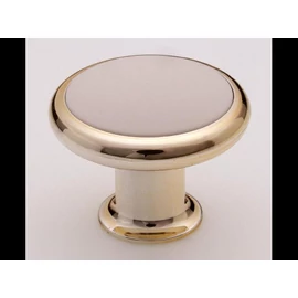 Fehér-arany műanyag bútorgomb