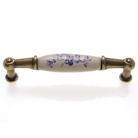 Kék virág - Antikolt bronz