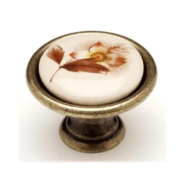 Barna virág - Antikolt bronz