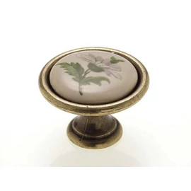 Zöld virág - Antikolt bronz