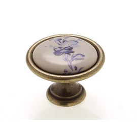 Kék virág - Antikolt bronz