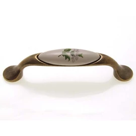 Zöld virág - Antikolt bronz