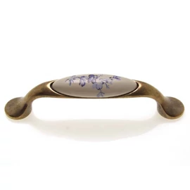 Kék virág - Antikolt bronz