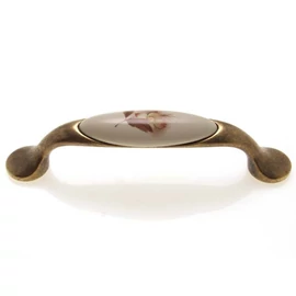 Barna virág - Antikolt bronz