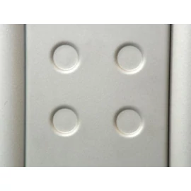 IRODAI ASZTALLÁB BETÉT TOKYO 582mm RAL9006 KÖRMINTÁS ALUMÍNIUM