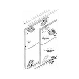 TOLÓAJTÓ BÚTORLAPHOZ SMART2 SZERELVÉNY TEHERBIRÁS: 50KG ALUMÍNIUM