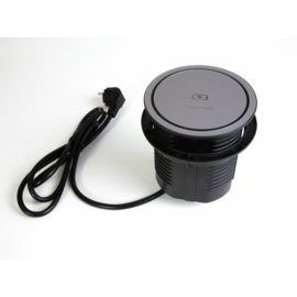 MODULBOX IV WC konnektor elosztó, USB vezeték nélküli töltő,  fekete